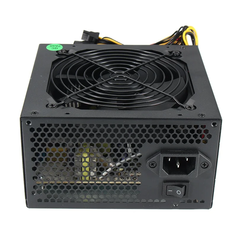 600 Вт ТИХИЙ 120 мм вентилятор ATX 12V 4/8 pin PC блок питания модульный SLI освещенный для