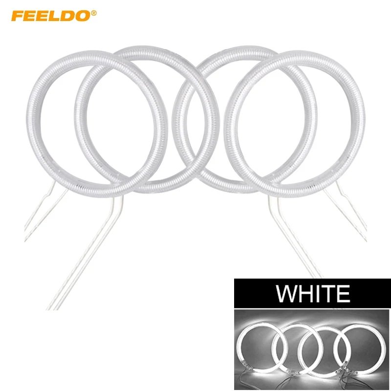 

FEELDO 1 комплект Автомобильный CCFL ангельские глазки свет Halo кольца наборы для Volvo S40 автомобильный стайлинг фары DRL Белый # FD4848