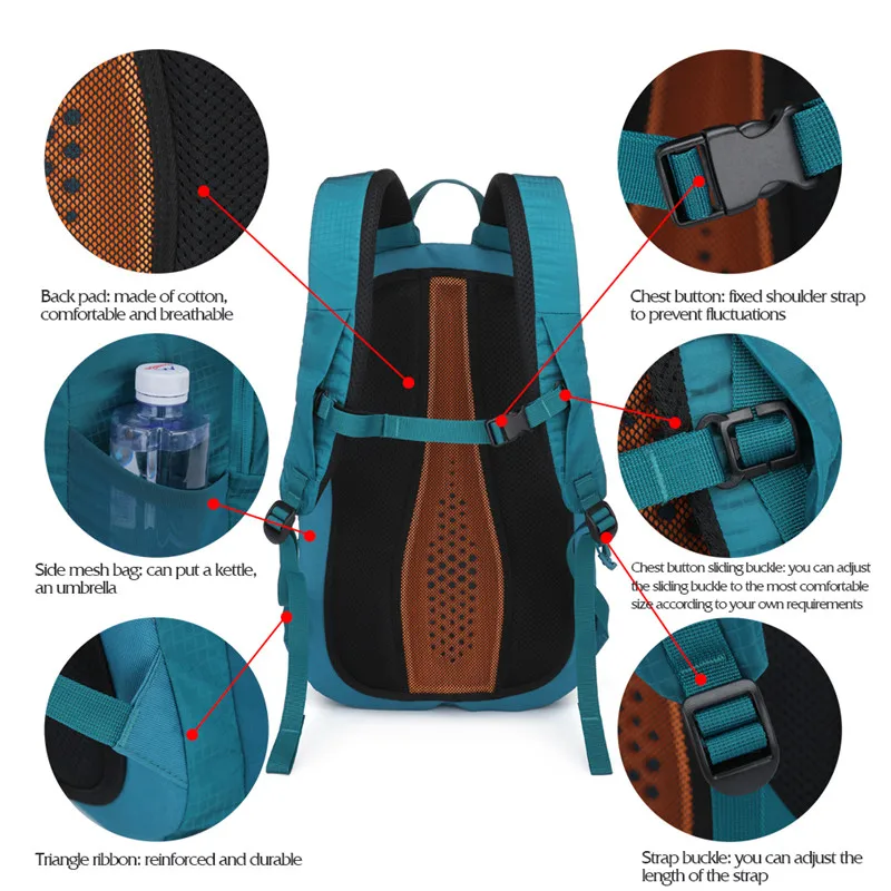 25L NEVO RHINO, водонепроницаемый мужской рюкзак, унисекс, дорожная сумка, походный, для альпинизма, альпинизма, кемпинга, рюкзак для мужчин