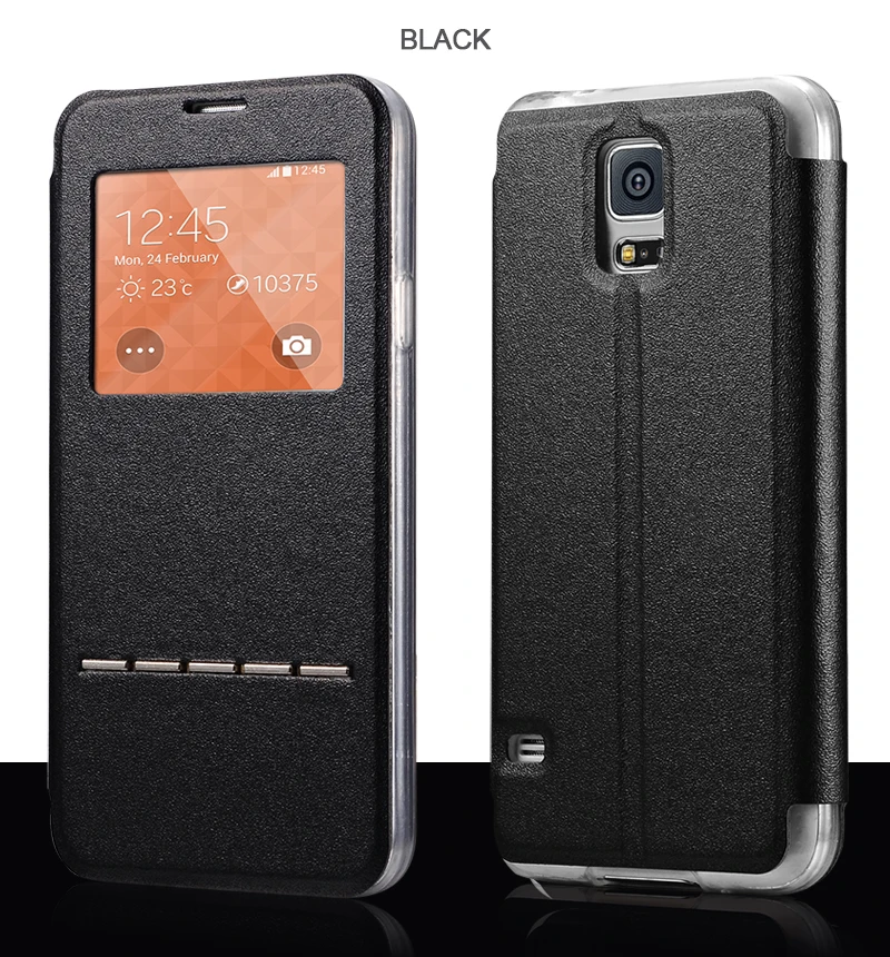 Смарт вид функция сна открытое окно кожа флип задняя крышка маска защитный чехол