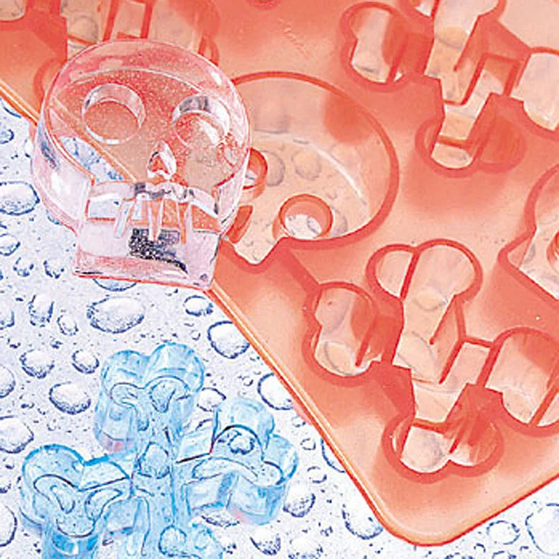 Бесплатная доставка форма в виде черепа силиконовые инструменты для кубиков