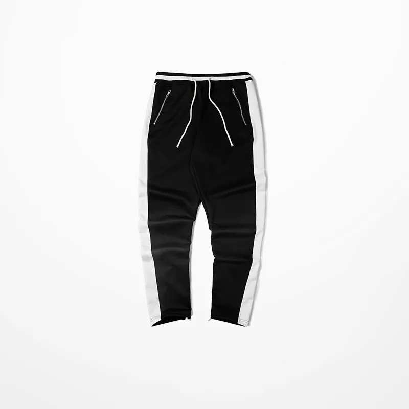 Уличные брюки с боковой молнией на лодыжке цветными карманами в стиле пэчворк 2017