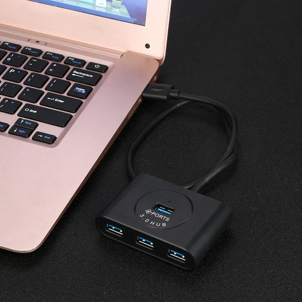 CARPRIE usb хаб 3 0 4 порта s Hi Speed Внешний сплиттер с интерфейсом Micro Usb для ПК адаптером