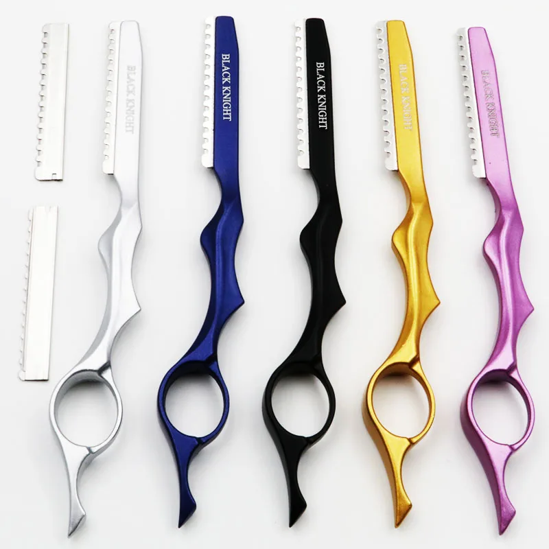 

2019 Hot Japan Stainless Steel Professional Sharp Barber Razor Blade Hair Razors Cut Hair Cutting Thinning Knife Salon Tools