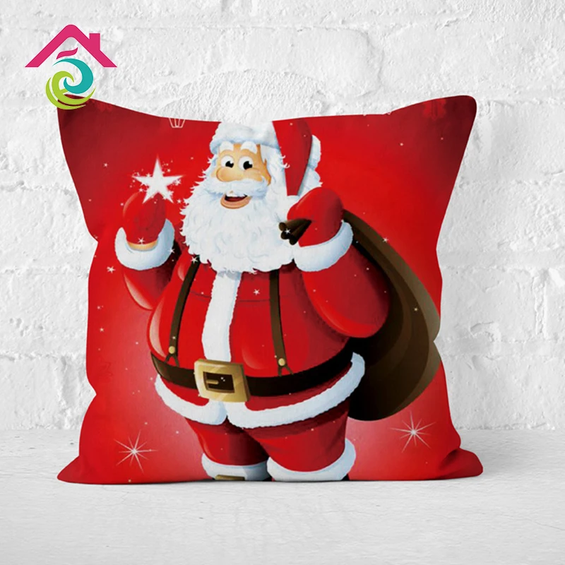 Чехол для подушки Chritmas Hot Sofa из хлопка и льна прекрасный праздничный чехол дома