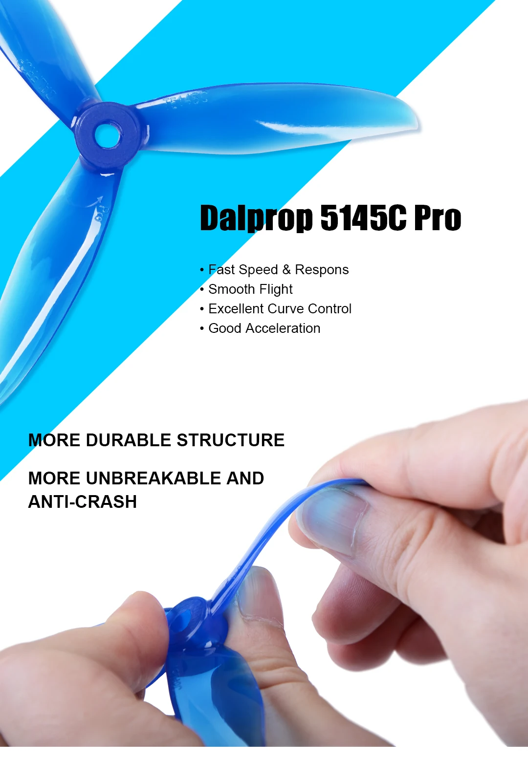Партия из 12 пар, набор из 24 штук, Модернизированный Циклон DALPROP T5145C PRO 5145 с 3-мя лезвиями с видом от первого лица пропеллер Попо вращение по часовой стрелке и против для вентильного двигателя дрона с дистанционным управлением с видом от первого лица