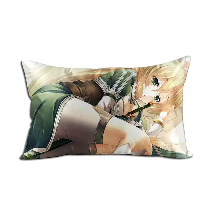 Наволочка для подушки Hobby Express Leafa SAO аниме Waifu Dakimakura прямоугольная 40x70 см GZF24 | Дом и