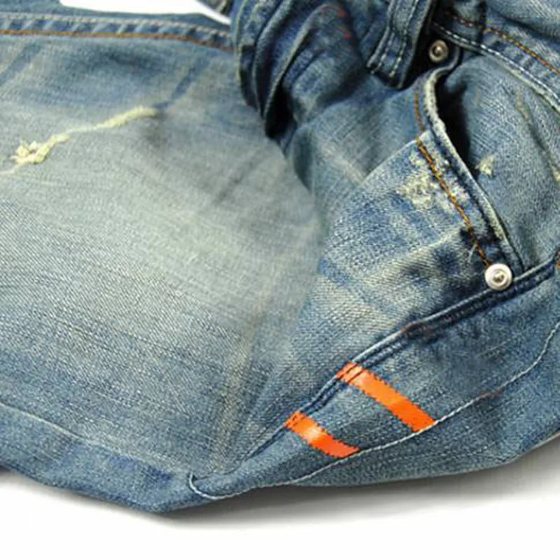 Мужские рваные джинсы с дырками Стрейчевые Homme Masculino модные дизайнерские мужские