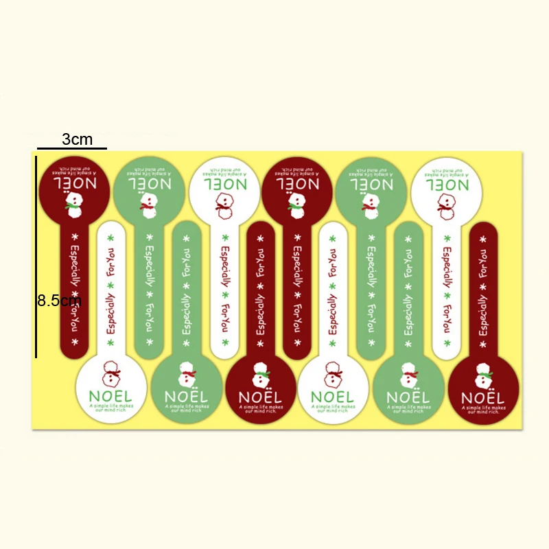 120 шт./лот Merry Christmas бумажная клейкая печать стикер Конверт Печать Подарочная