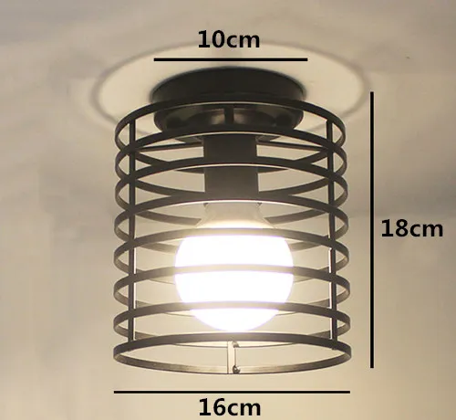 C Style Современные потолочные светильники Lustre Luminaria E27 потолочный светильник Лофт железная клетка светильники Abajur Домашнее освещение Plafonnier для гостиной - Цвет корпуса: C Style