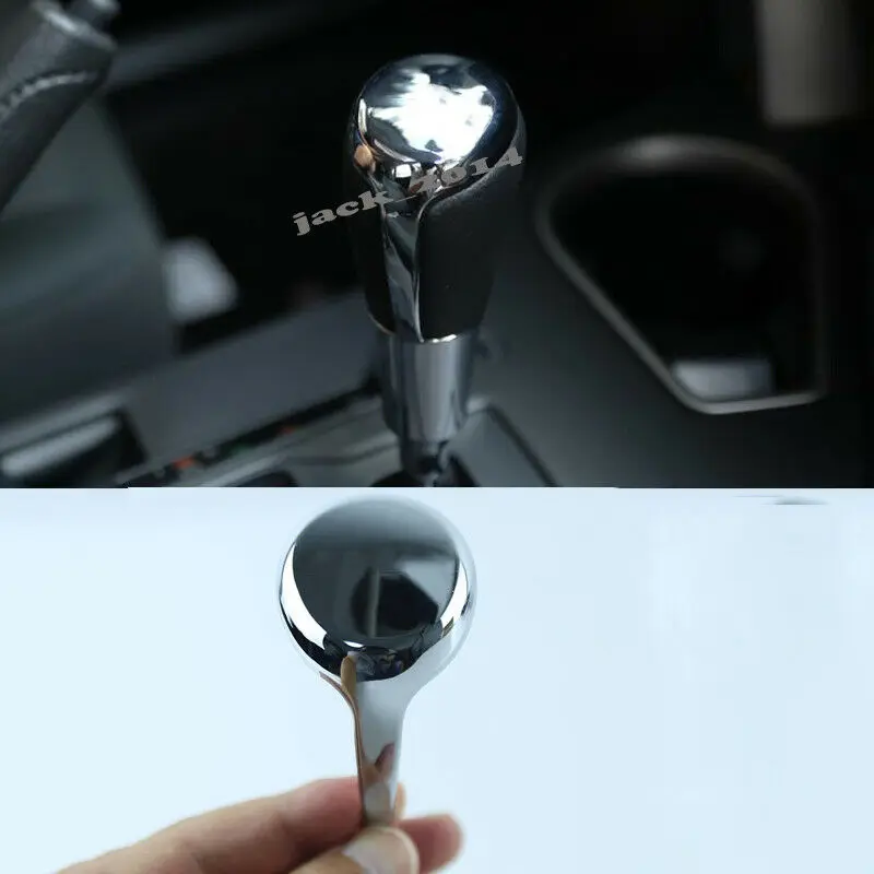 

For Toyota RAV4 2013-2018 ABS Chrome Silver Inner Gear Shift Knob Cover Trim