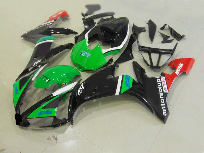 Инжекционная форма обтекатель комплект для YAMAHA YZFR1 04 05 06 YZF R1 2004 2005 2006 YZF1000 ABS зелено