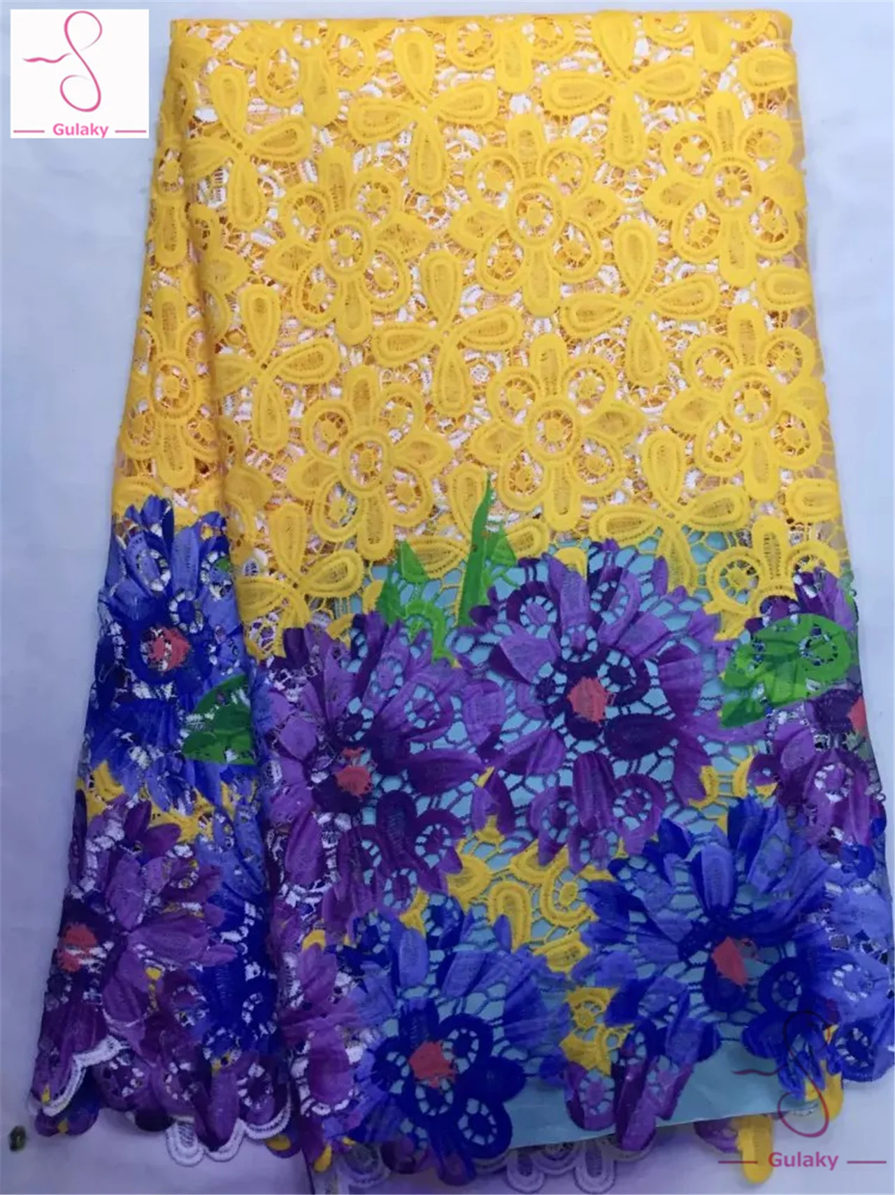 Высокое качество в нигерийском стиле женские свадебные ткани африканском Аква