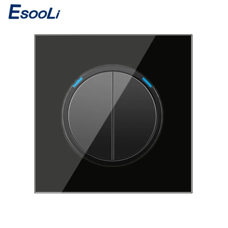 Esooli 2 банды 1 способ случайный щелчок вкл/выкл настенный выключатель света со