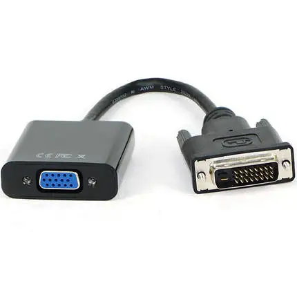 Преобразователь DV DVI в VGA dvi24 + 1 Передача чип vga с кабелем адаптера DVI-D |