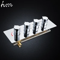 hm faucets accessories contemporary brass chrome thermostatic shower valve 3 way bathtub faucet diverter thermostat mixer