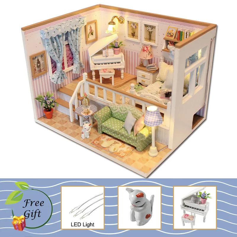 M26 Cutebee кукольный дом мебель миниатюрный кукольный домик DIY миниатюрный дом комната коробка театр игрушки для детей Каса DIY кукольный домик N - Цвет: M26