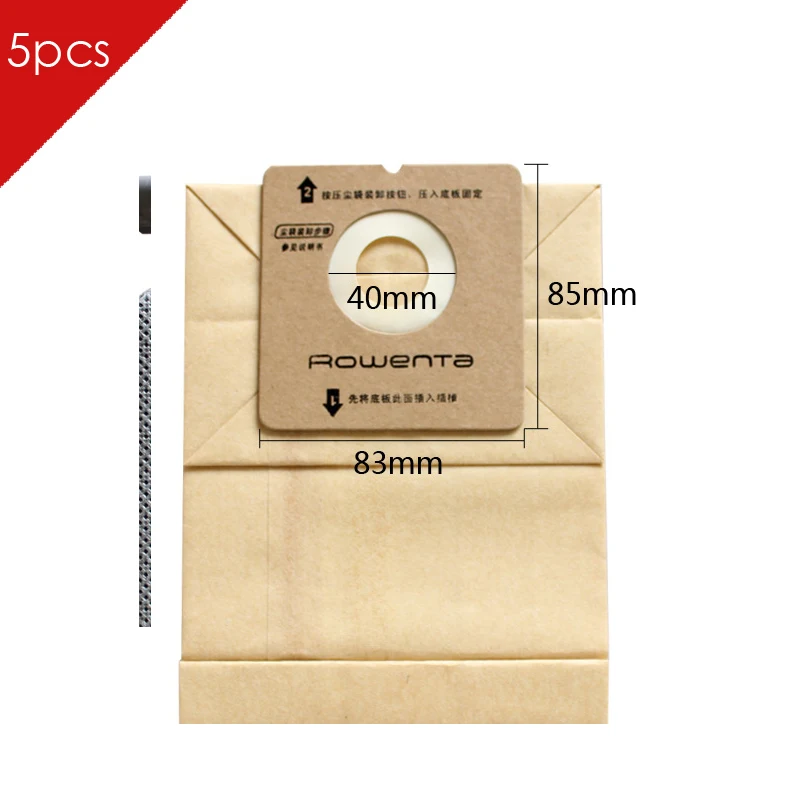 5 шт./лот универсальные пылесборники из микрофибры для пылесосов Rowenta RO1121 RO1122 RO1124