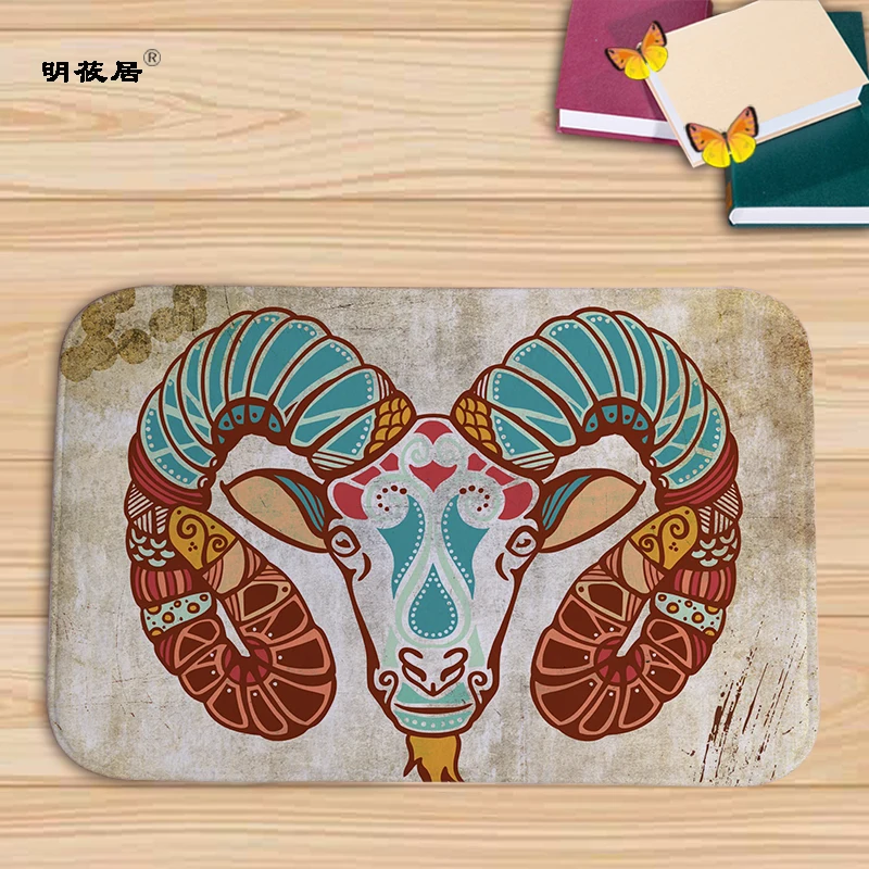 2018 New Arrive Door Mats for Entrance 12 constellations Pattern Carpets Living Room Dust Proof Mat Home Decor 40x60cm anti-sli[ | Дом и сад