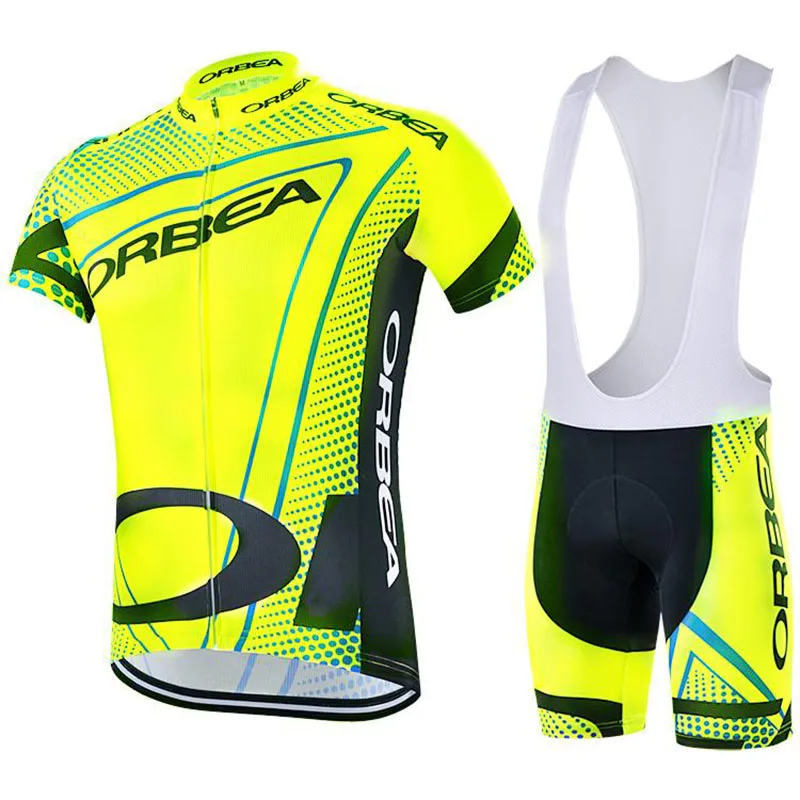 Дышащий Vélo гель Pad 2018 красный Orbea Pro Team короткий рукав Велоспорт Джерси Майо Ропа