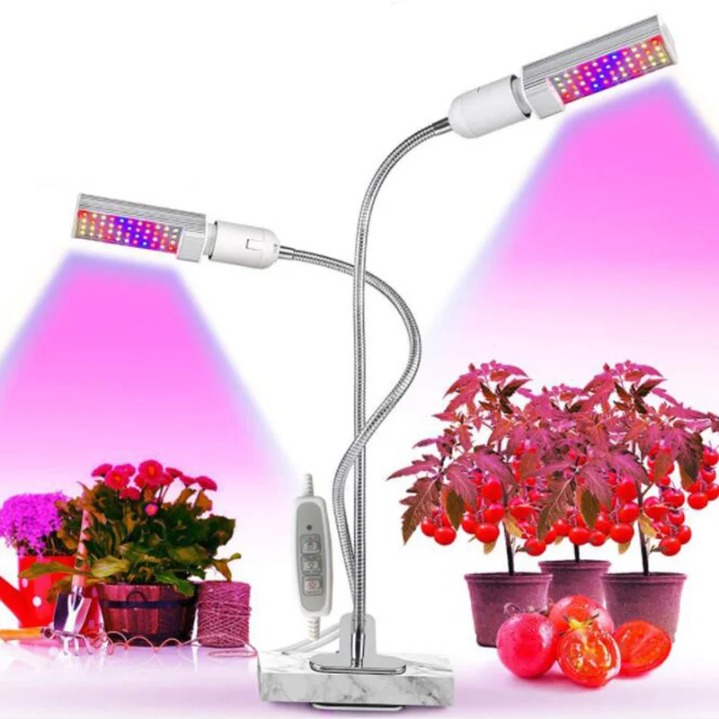 2x44 LED Grow Light indoor plants 5V USB таймер фитолампа лампы полный спектр Красный Синий