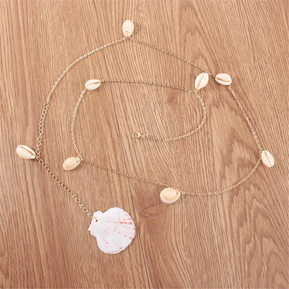 MLING богемные оболочки гребешок цепь тела пляж Резорт Талия цепочка на талию для