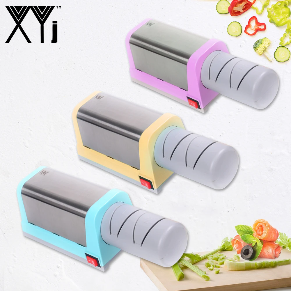 XYj точилка для кухонных ножей электрическая Алмазная и керамическая кухонная 2