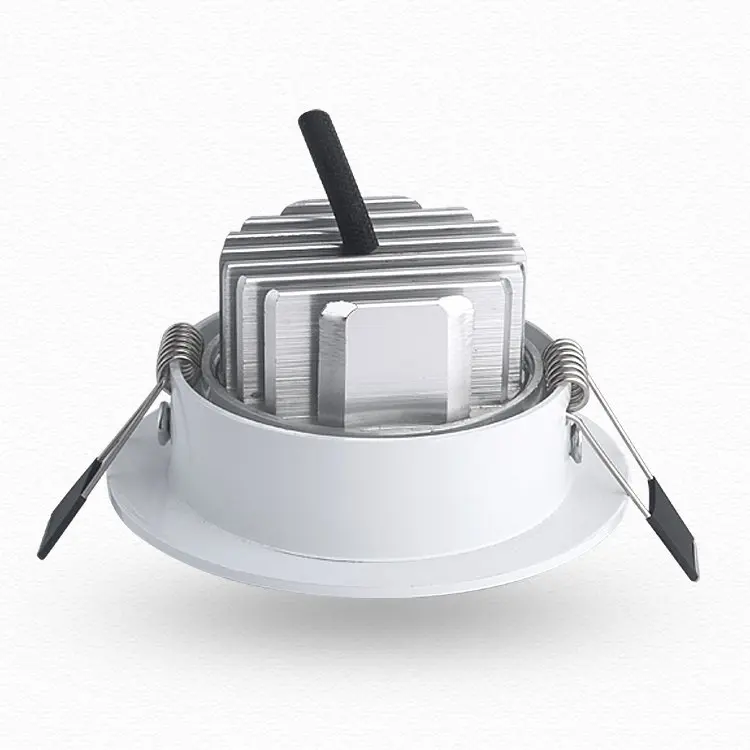 Бесплатная доставка 3W Светодиодный точечный светильник вспышка серебряного