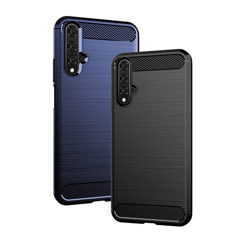 Мягкий силиконовый чехол для huawei Honor 20 из углеродного волокна 9X20 Pro 20i 10 Lite 10i 8S Honor20