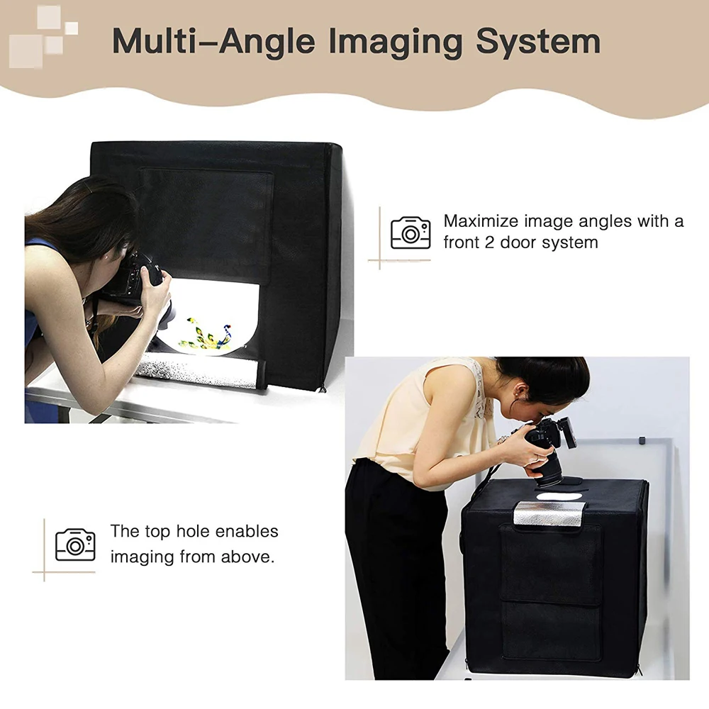 WINGRIDY W40 светодиодный складной софтбокс для фотостудии светильник 40*40 палатка с