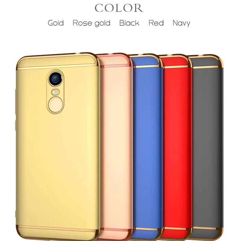 NFH Luxury Hard Back Electroplate Shockproof Cases For Xiaomi Redmi 5A 5 Plus Case Full Cover On Note 16GB 32GB |