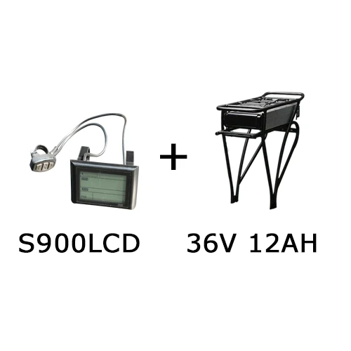 12Ah S900LCD 500 Вт Мощный электрический велосипед конверсионный комплект с 36 В 10Ah 12Ah литиевая батарея E-bike 2" 27,5" 700C бесщеточный концентратор мотор колеса - Цвет: 12Ah S900LCD