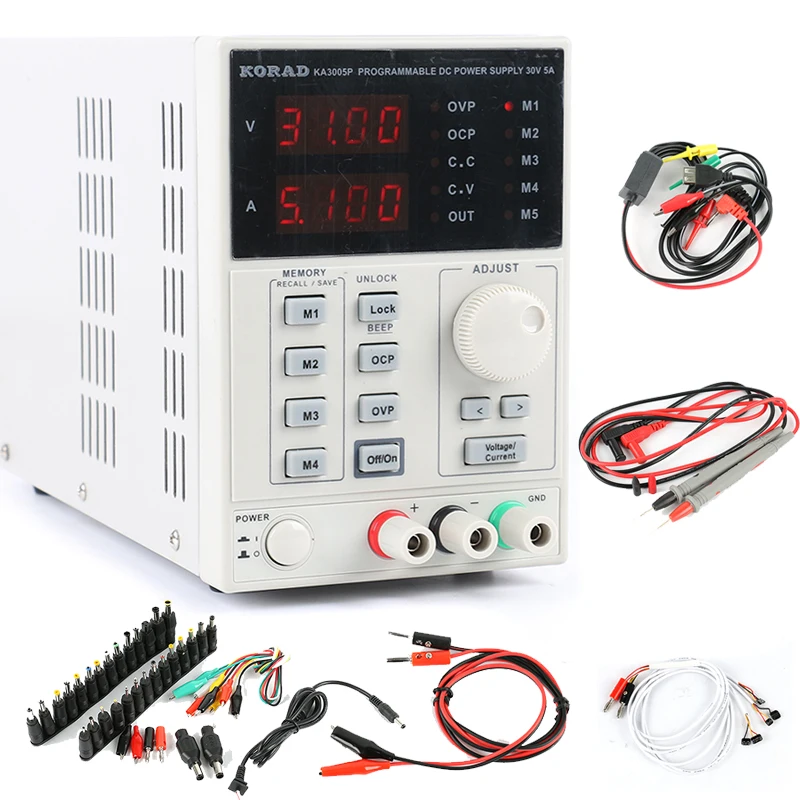 KORAD KA3005P точный лабораторный регулируемый цифровой программируемый источник