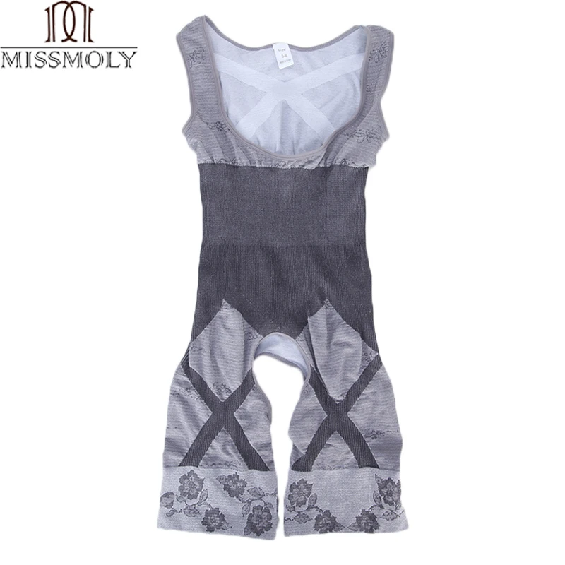 Miss Moly Bamboo Корректирующее белье для всего тела, волшебный корсет для похудения, Утягивающее нижнее белье, моделирующее Корректирующее белье