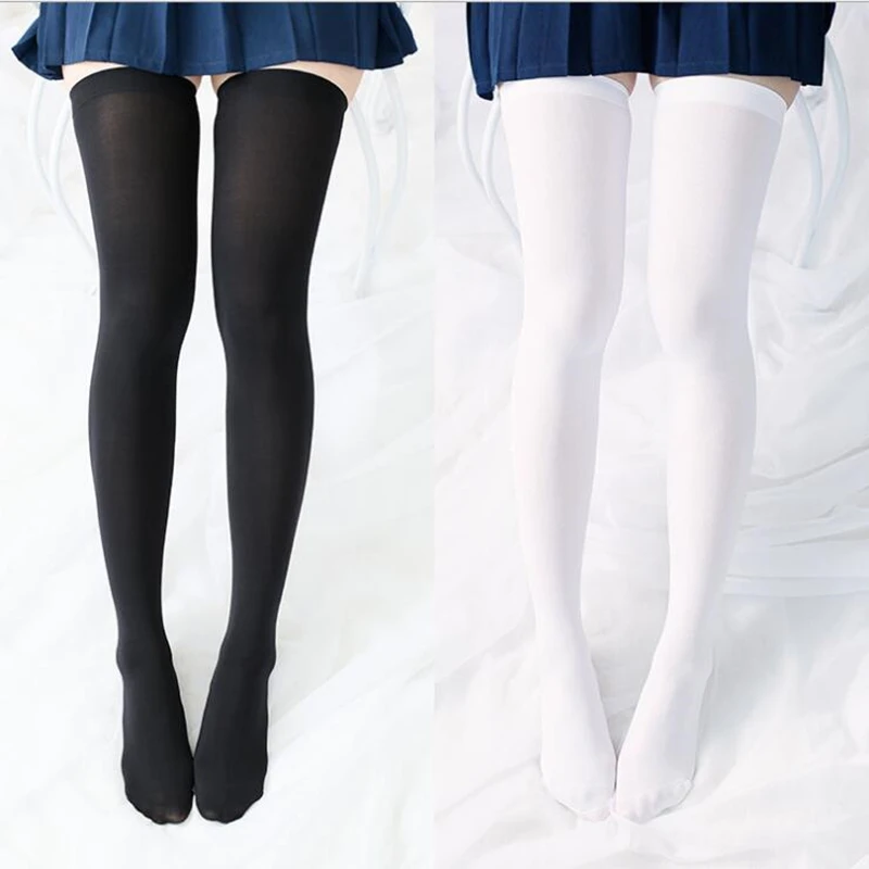 

Athemis lolita cosplay stockings black white color