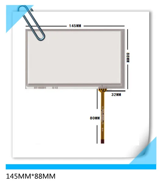 Автомобильный сенсорный экран 145*88 5 9 дюйма 6 дюймов 4 провода DVD/GPS ЖК-экран для