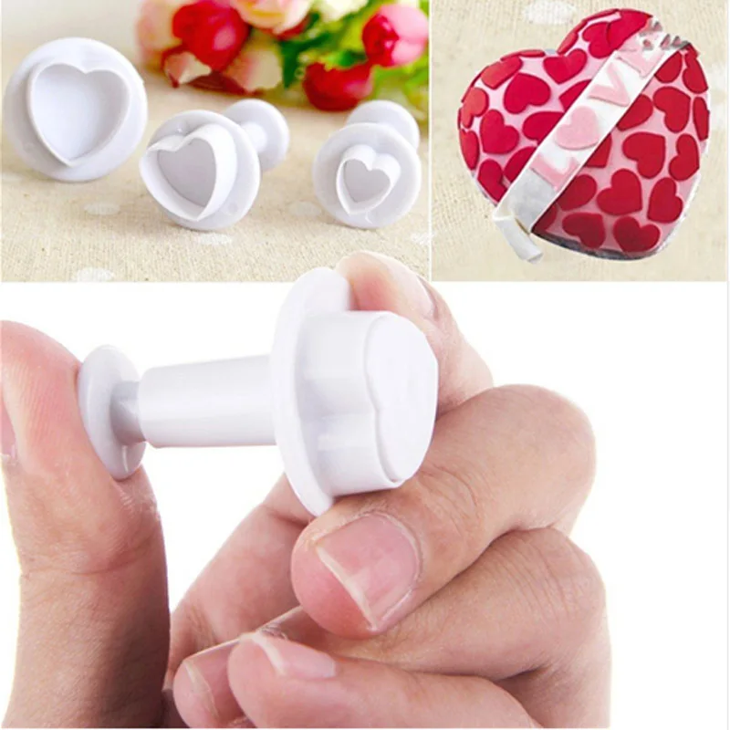 3 шт. форма в форме сердца для выпечки | Дом и сад