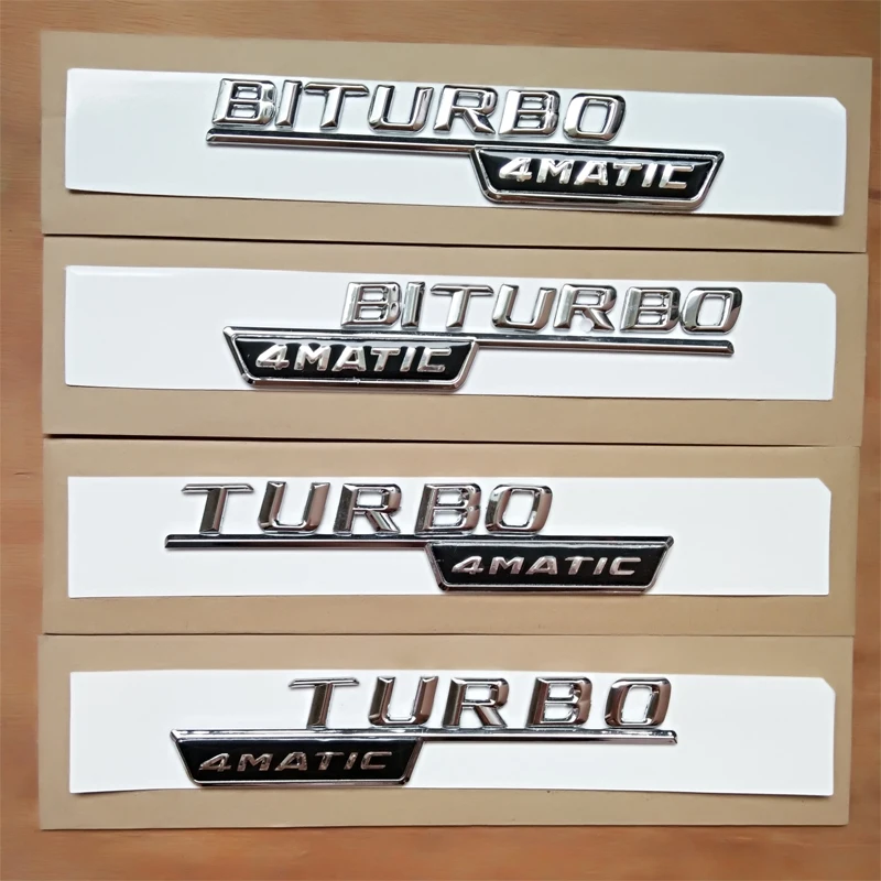 2 шт. 4matic турбо значок наклейка с эмблемой для автомобиля Mercedes Benz w117 cla45 w205 c63 w212 e63