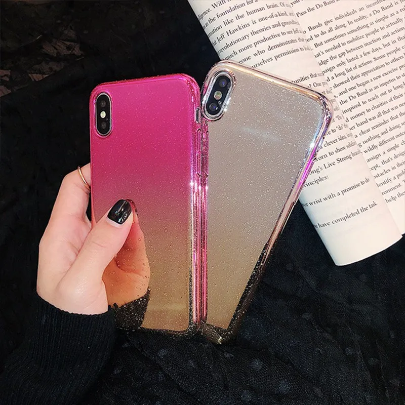 Fashion Three-dimensional Water Beads Bright Case for iphone 6 6s 7 8 XS Max XR transparent PC protective cover TPU 6S |