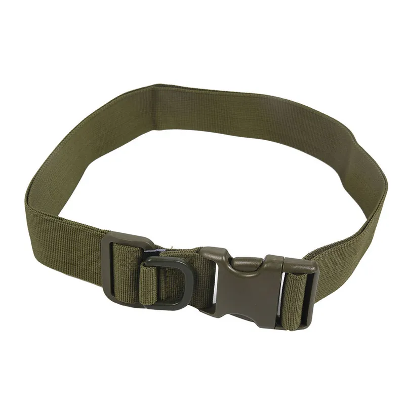 type2 OD Tac Combat 2 дюймов холст Duty тактический спортивный ремень с пластиковой пряжкой армейский военный Регулируемый Открытый Крюк для вентилятора и петли пояса - Цвет: type2 OD