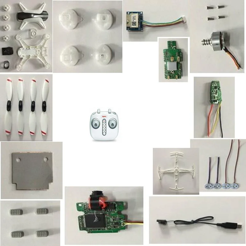 Syma W1 RC Квадрокоптер Дрон запасные части пропеллеры лезвия защита кольцо корпус