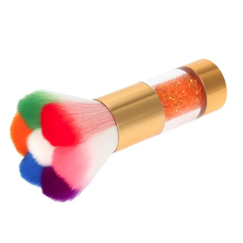 Красочный нейлон волосы ногти щетка для пыли средство удаления с ногтей Кисти