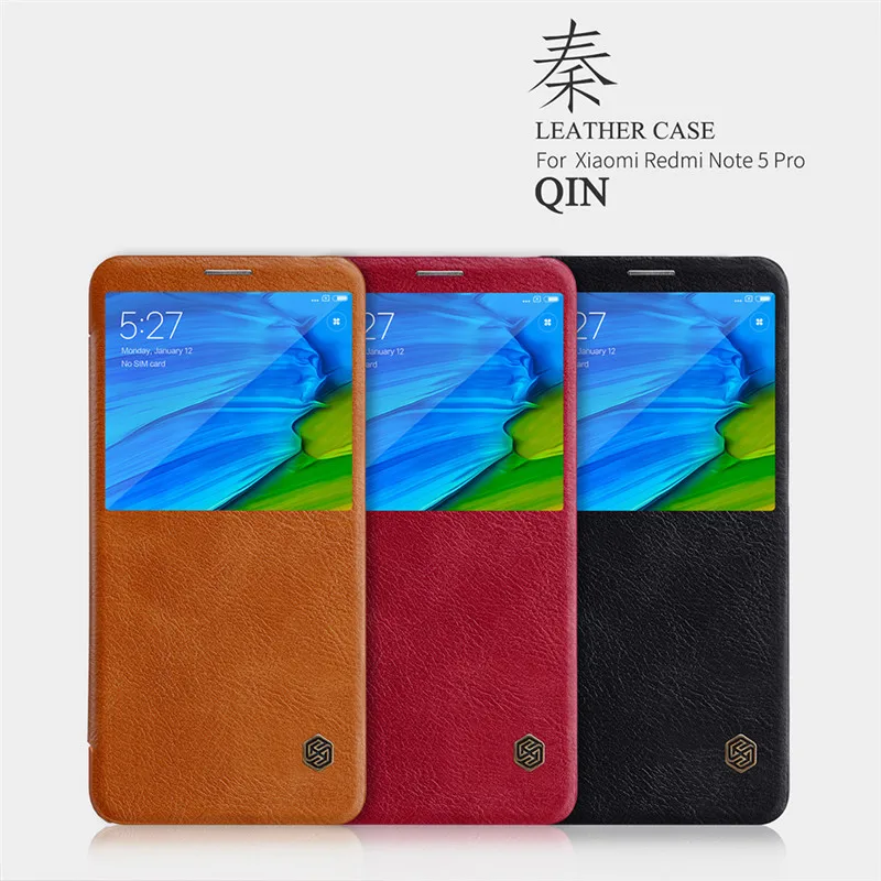 Nillkin Чехлы для мобильных телефонов Xiaomi Redmi Note 5 Глобальный Чехол кожаный Coque