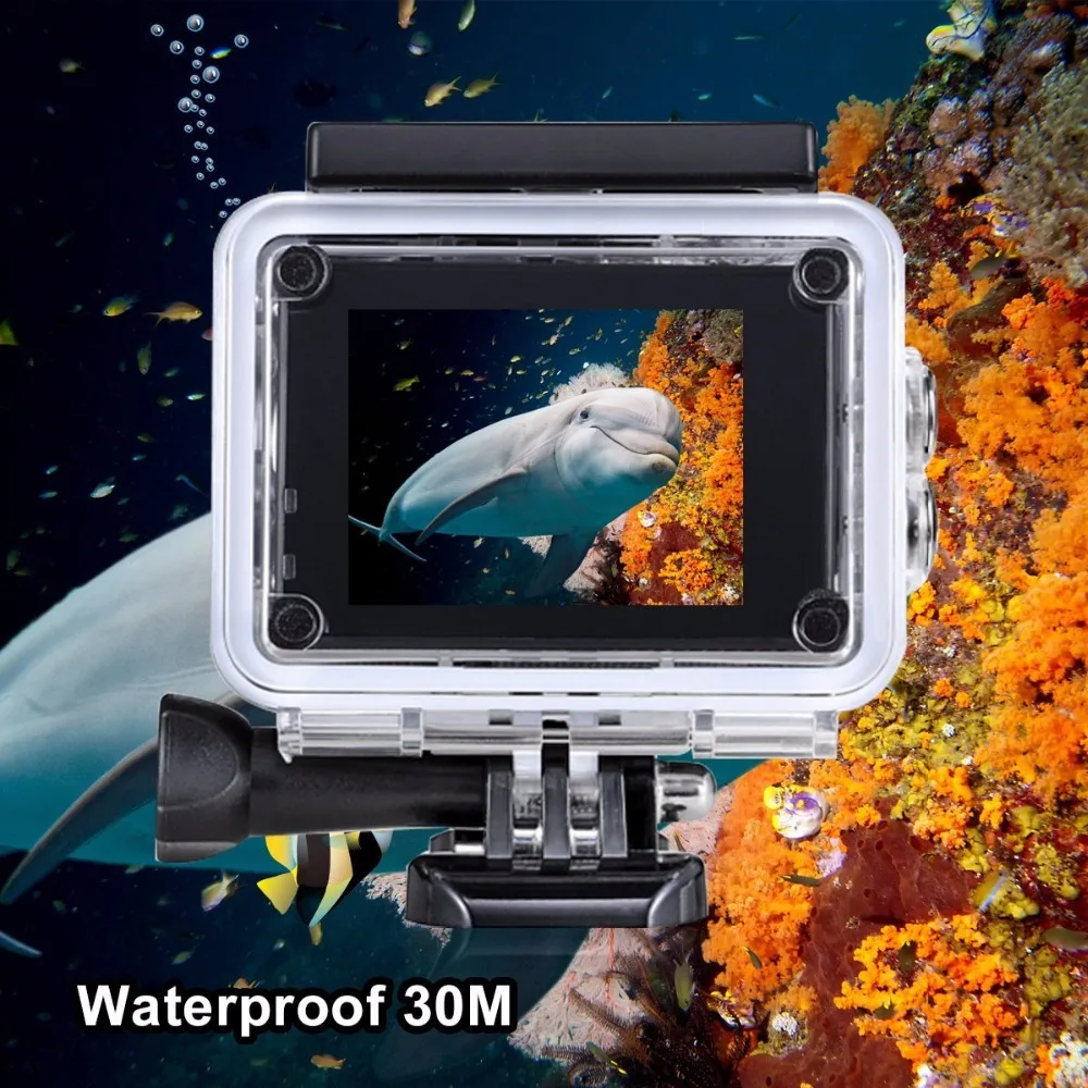 Экшн камера Wi Fi для go pro hero 4 Спортивная 1080P HD 30m Водонепроницаемая с дополнительной