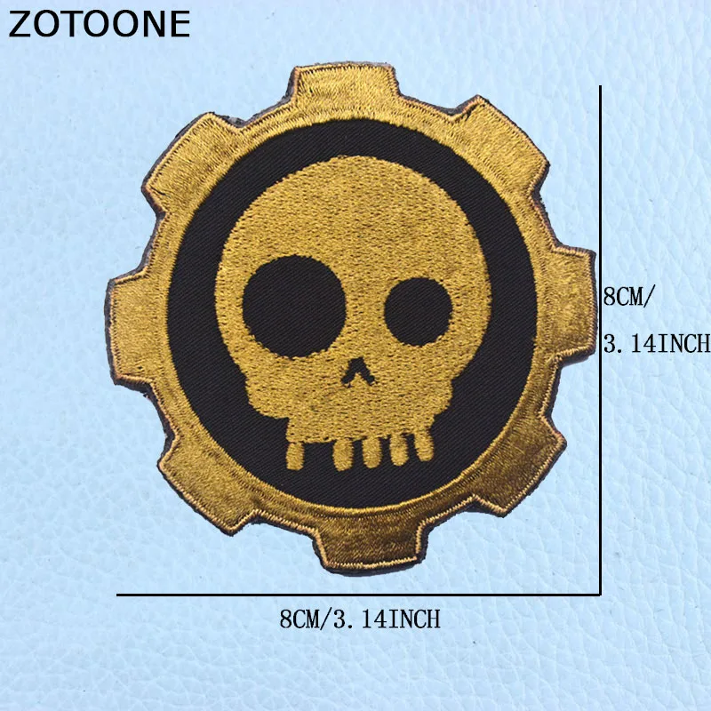 Прозрачный ZOTOONE крючок-петля патч Парк Юрского периода внешние небеса Grim Reaper пистолеты красота патч для одежды Тактический Боевой Военный Патч - Цвет: Прозрачный