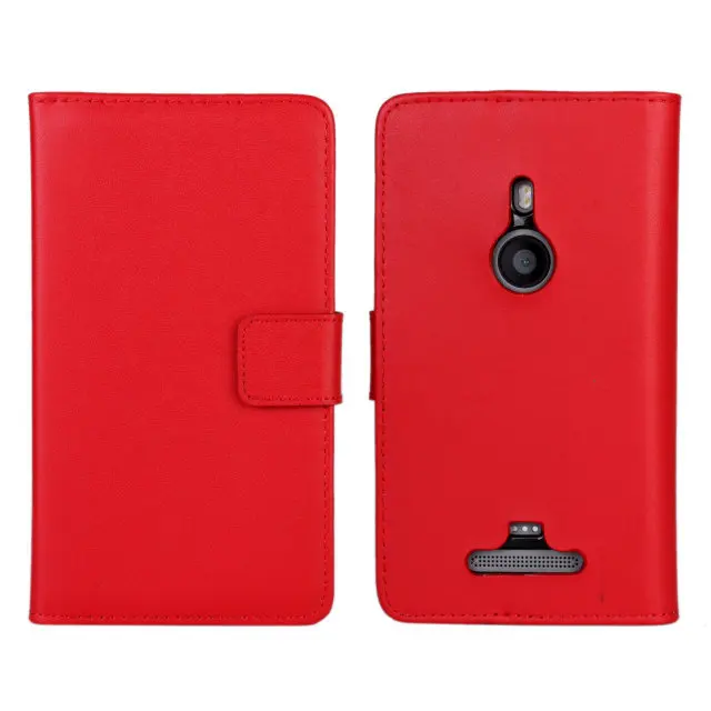 Чехол кошелек из натуральной кожи для Nokia Lumia 925 11 цветов|wallet fashion|wallet zipperwallet phone case |