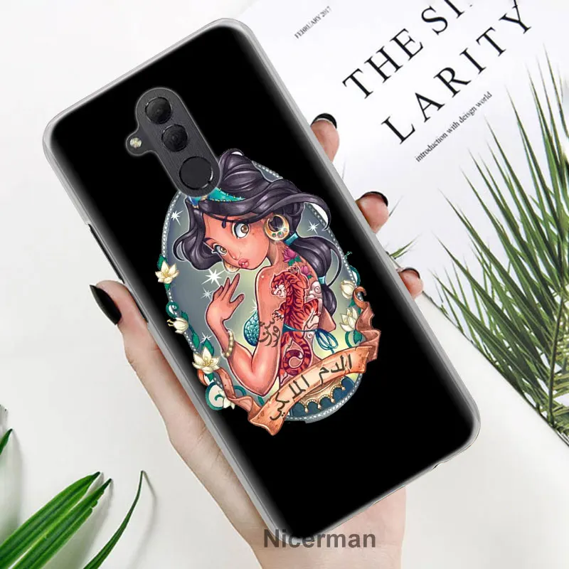 Татуировки Alice принцесса-Русалочка Ариэль чехол для телефона для huawei Коврики 20 Pro 10 20 Lite P Смарт плюс P30 Pro P30 P20 Lite чехол Co