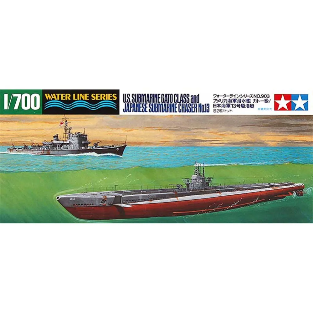 Tamiya 31903 1/700 американская подводная лодка класса Гато и японская No13 шкала сборки