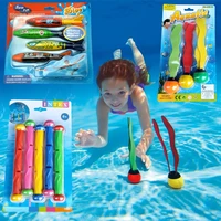 retail package 2018 new summer torpedo rocket throwing toy funny swimming pool diving game toys children underwater dive toy cs