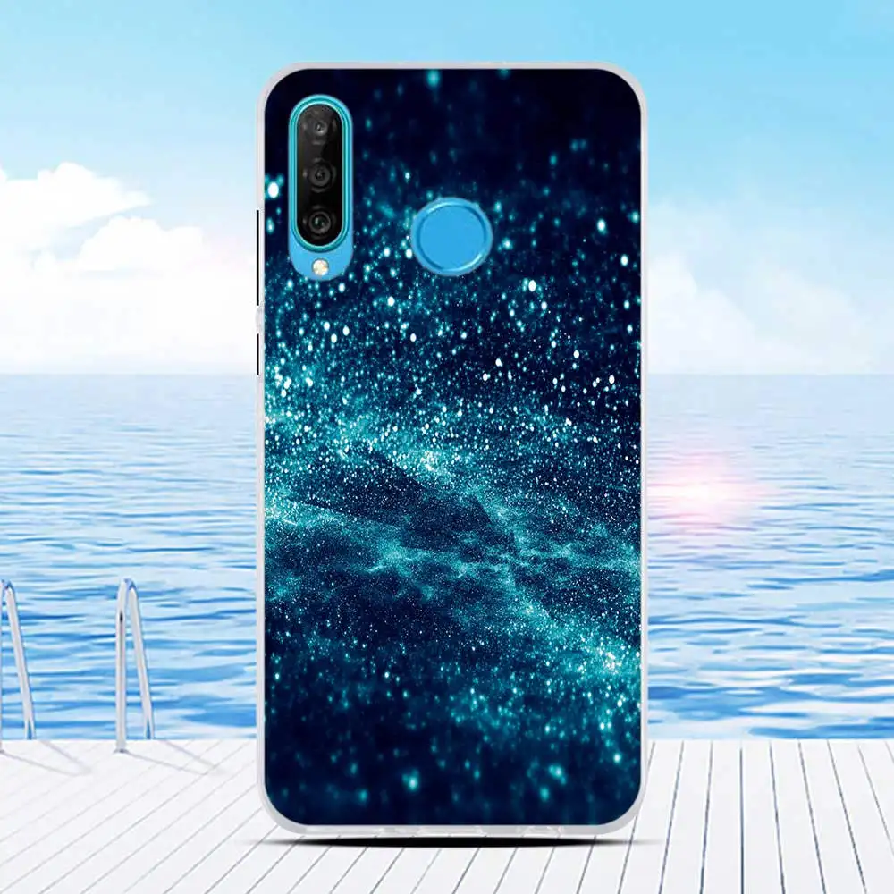 Чехол сумочка для Huawei P30 Lite ТПУ силиконовые чехлы P 30 задний мультяшный чехол p30